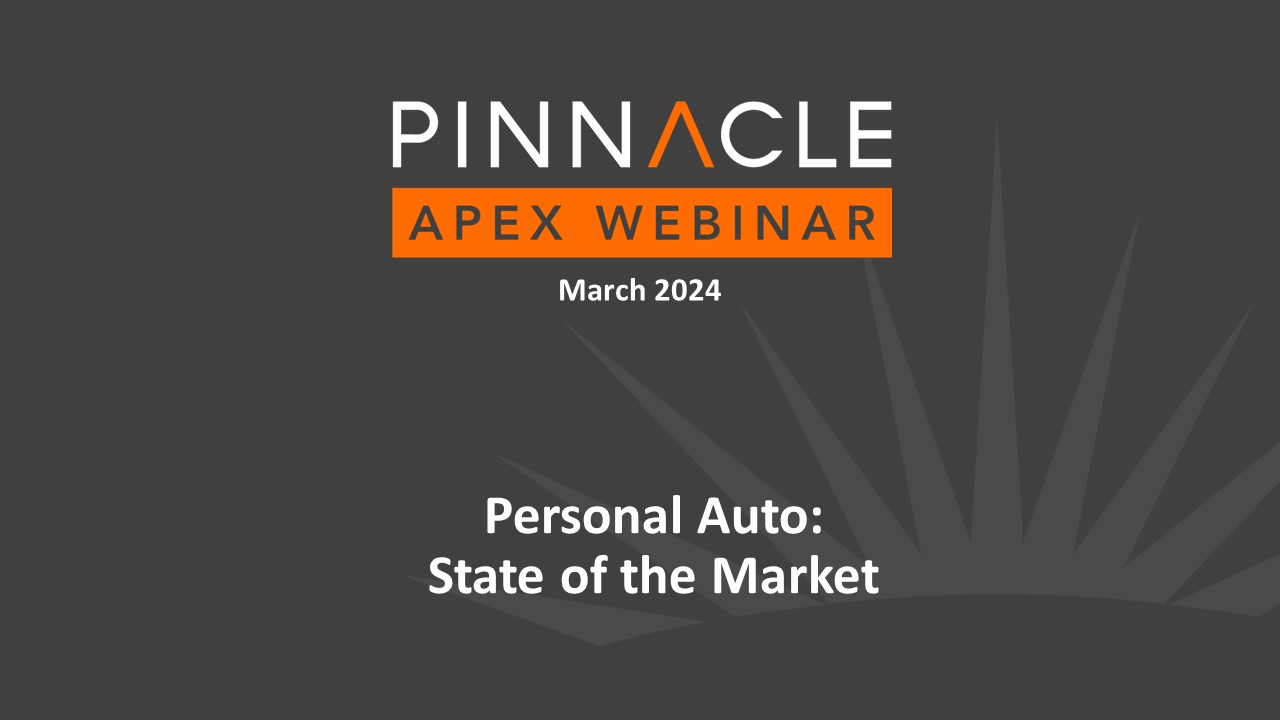 Title Slide: Personal Auto: State of the Market