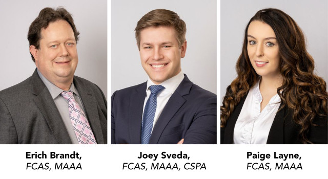 headshots and names of three Pinnacle U planning team